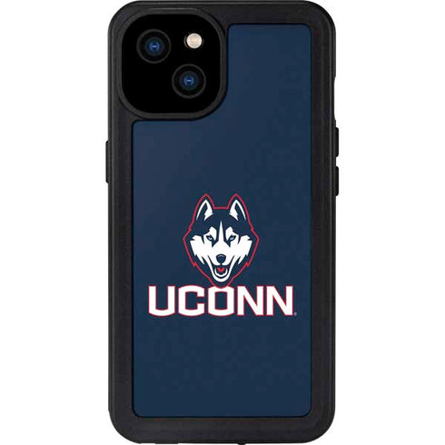 University of Connecticut UConn Logo iPhone 15 Plus Waterproof Case